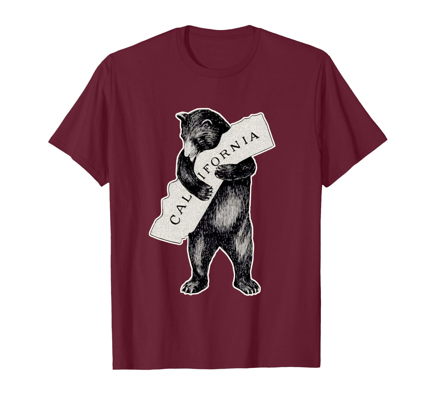 Bear Hug I Love California Shirt Art-Retro Vintage Cali Bear Long Sleeve T-Shirt