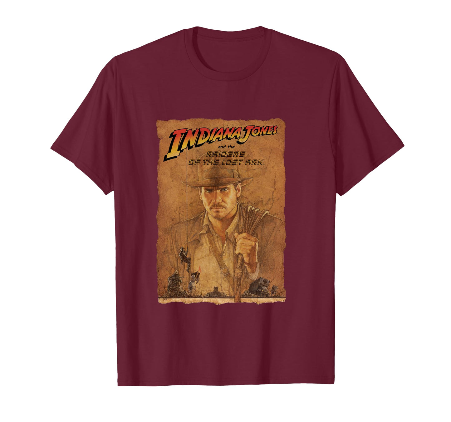 Lucasfilm Indiana Jones Raiders of the Lost Ark Poster Art Long Sleeve T-Shirt