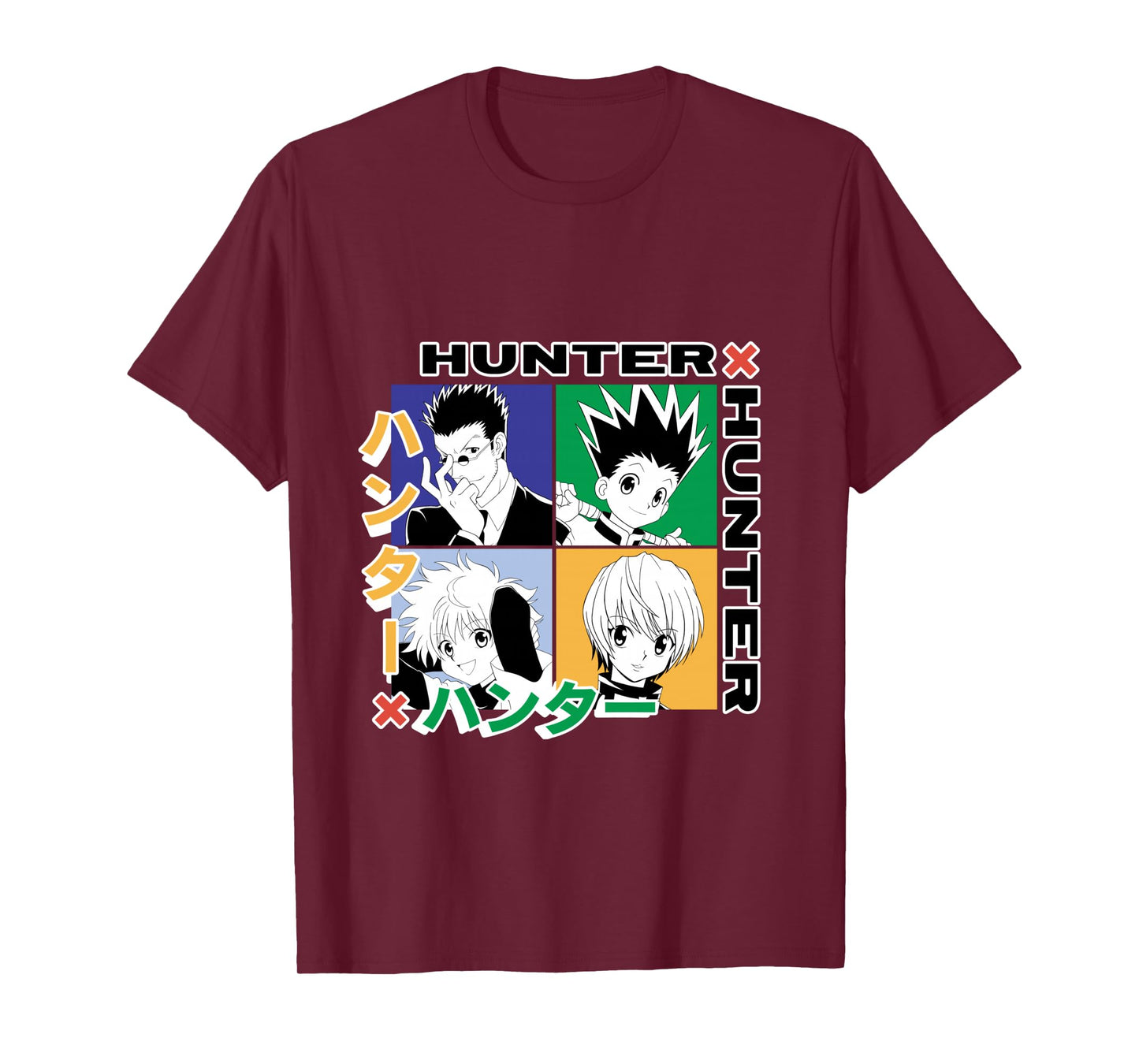 Hunter X Hunter Grid Graphic Long Sleeve T-Shirt