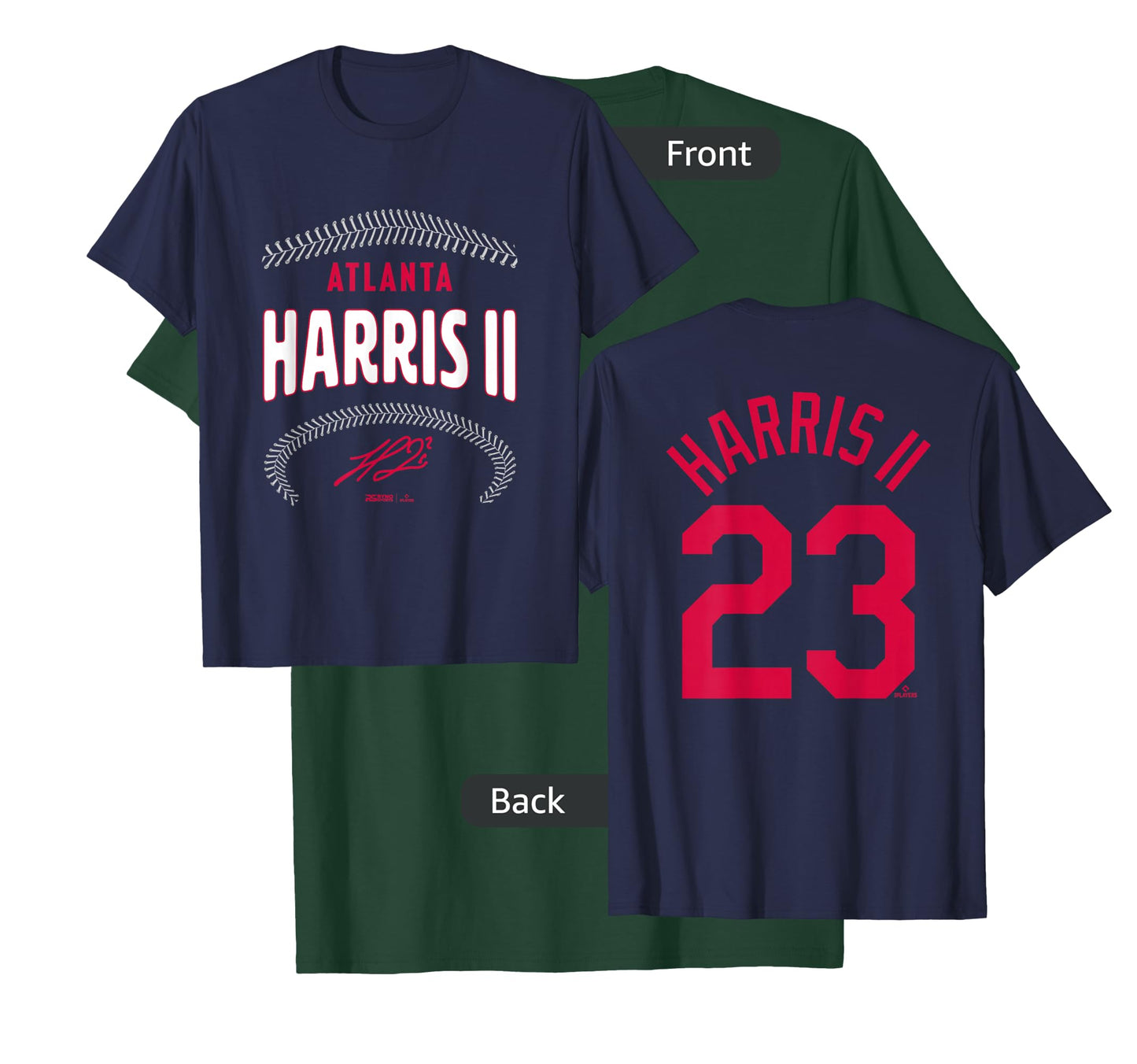 Michael Harris II Atlanta Name & Number (Front & Back) T-Shirt