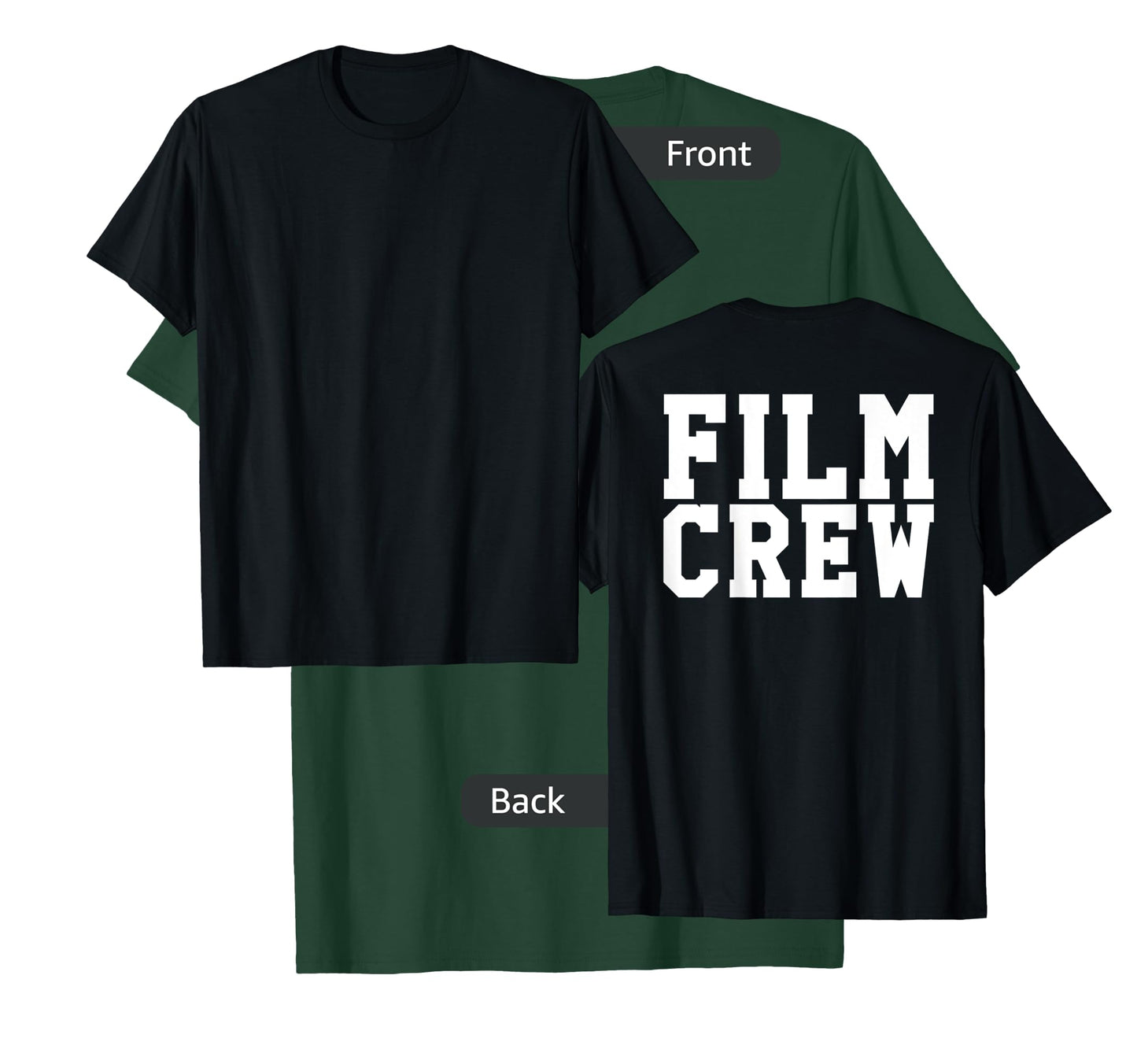 BACK ONLY Film Crew TV Camera Production Shirt