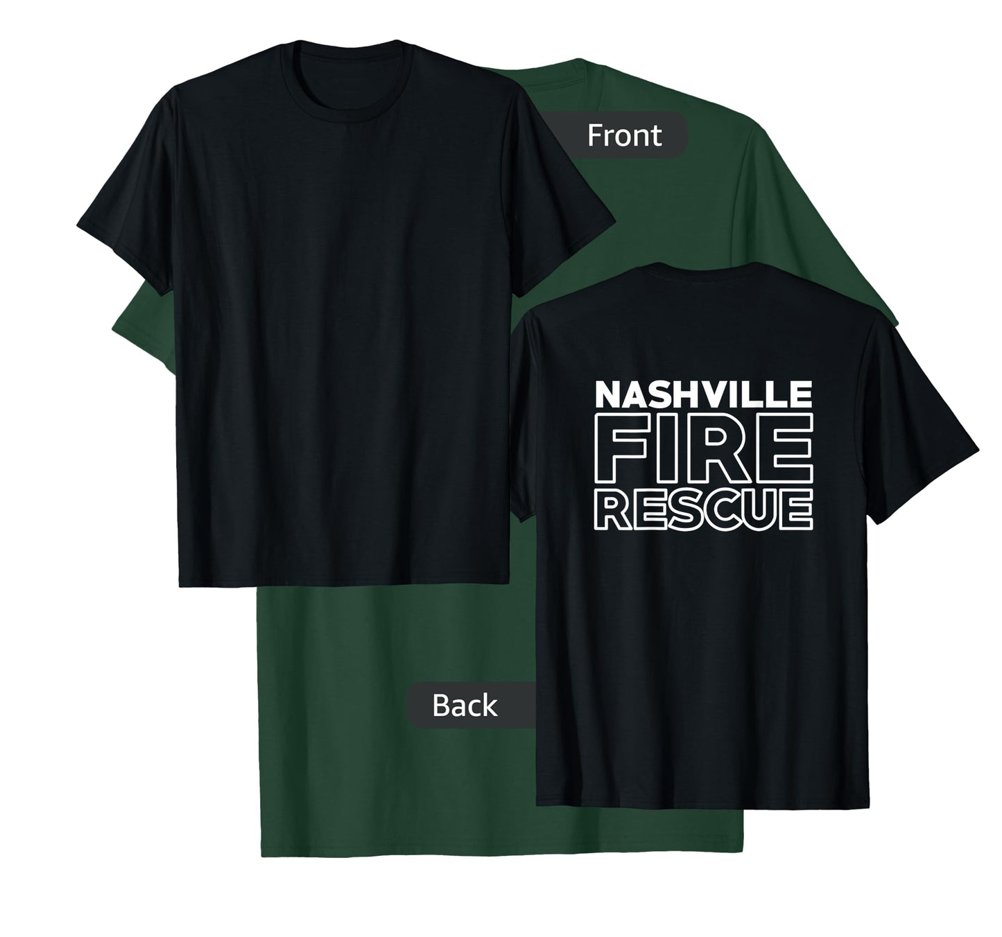 City of Nashville Fire Rescue Tennessee Firefighter T-Shirt