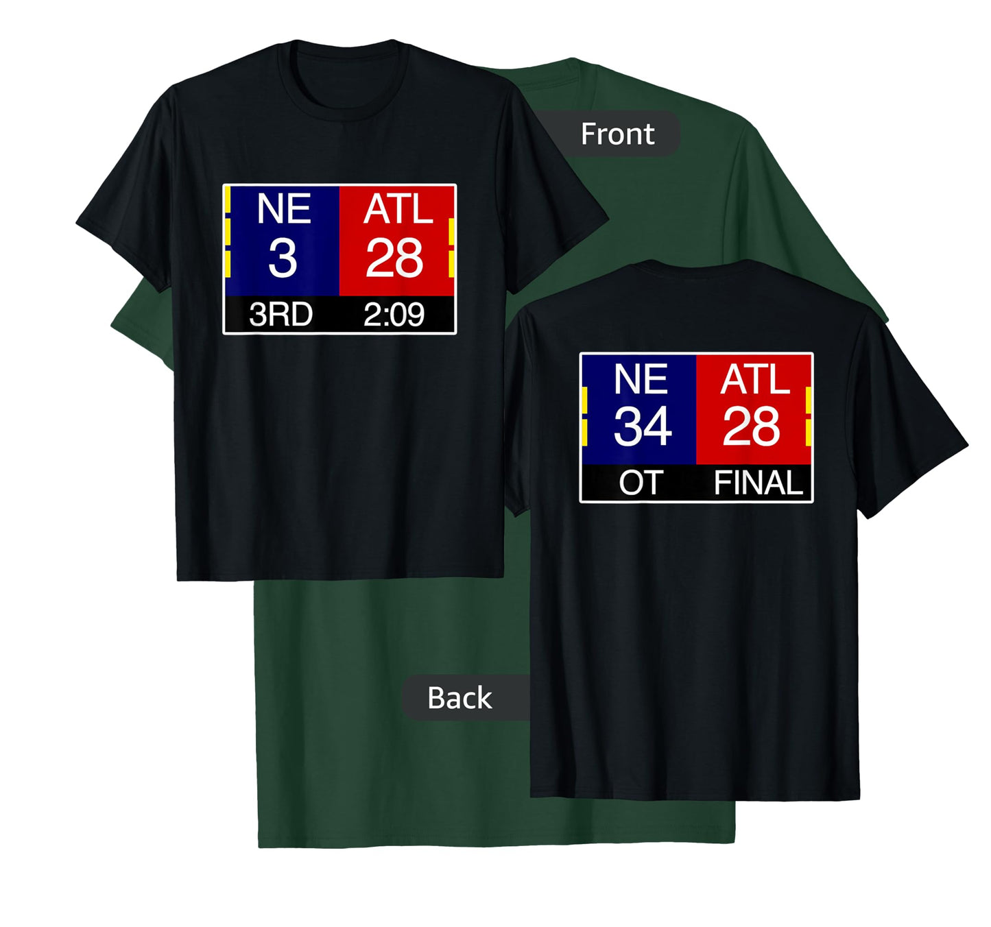 Final NE 3 ATL 28 T-Shirt | Great Comeback Shirt T-Shirt