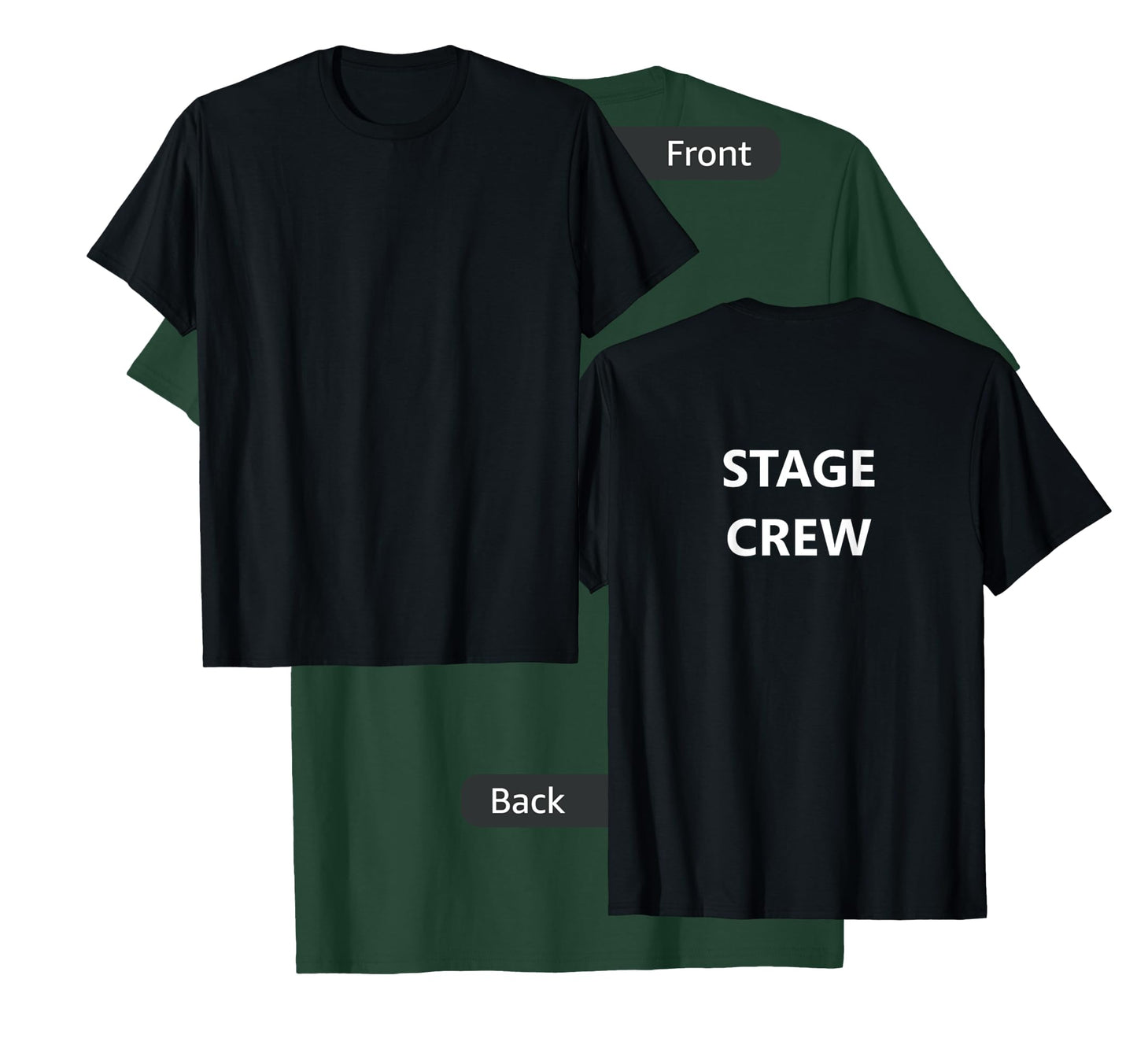 Stage Crew Movie Film Staff Job TV Show (BACK-PRINTED ONLY) T-Shirt