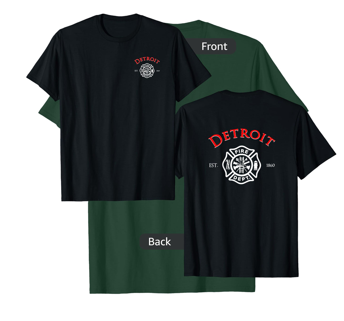 City of Detroit Fire Rescue Michigan Firefighter T-Shirt T-Shirt