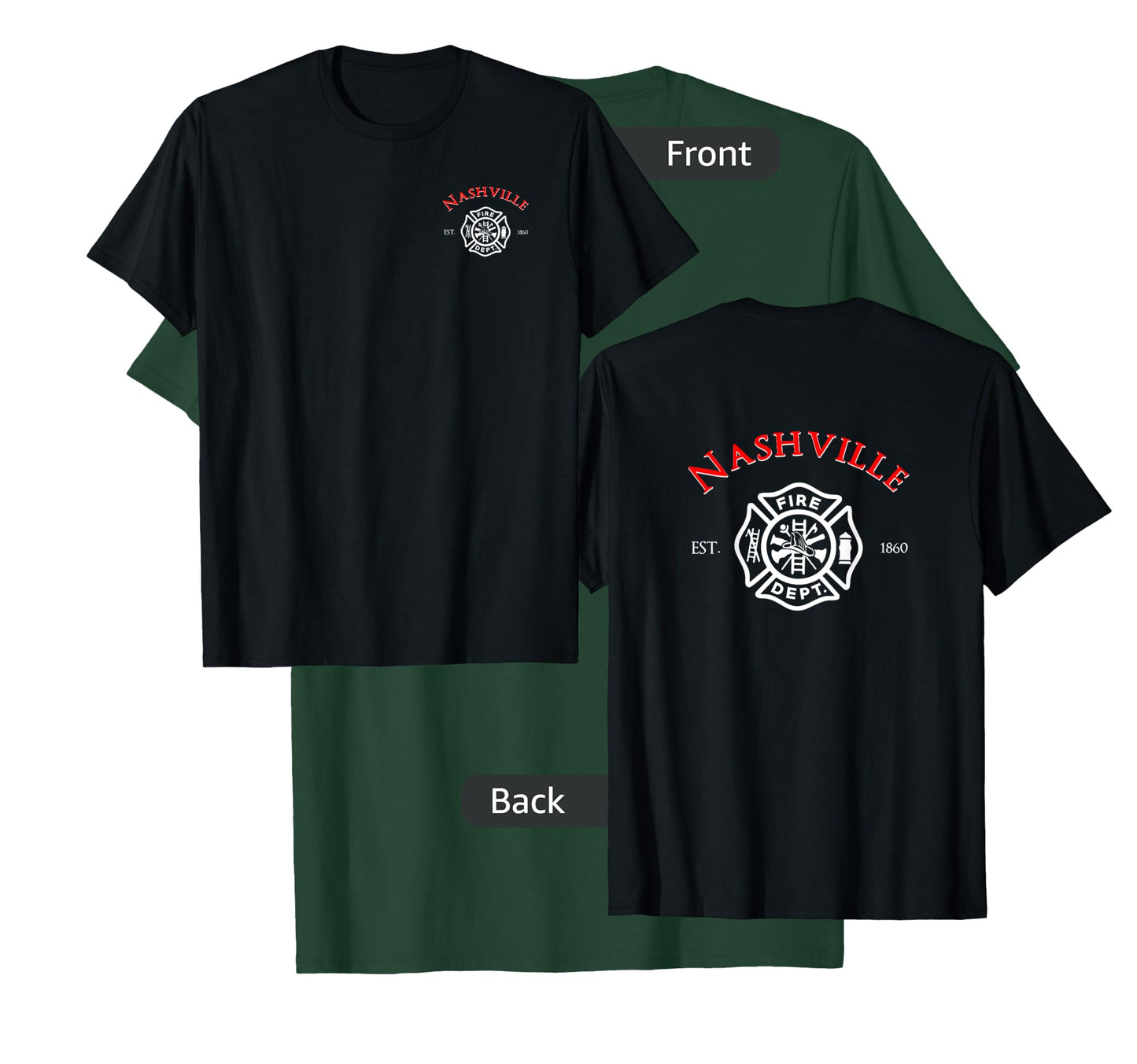City of Nashville Fire Rescue Tennessee Firefighter T-Shirt T-Shirt