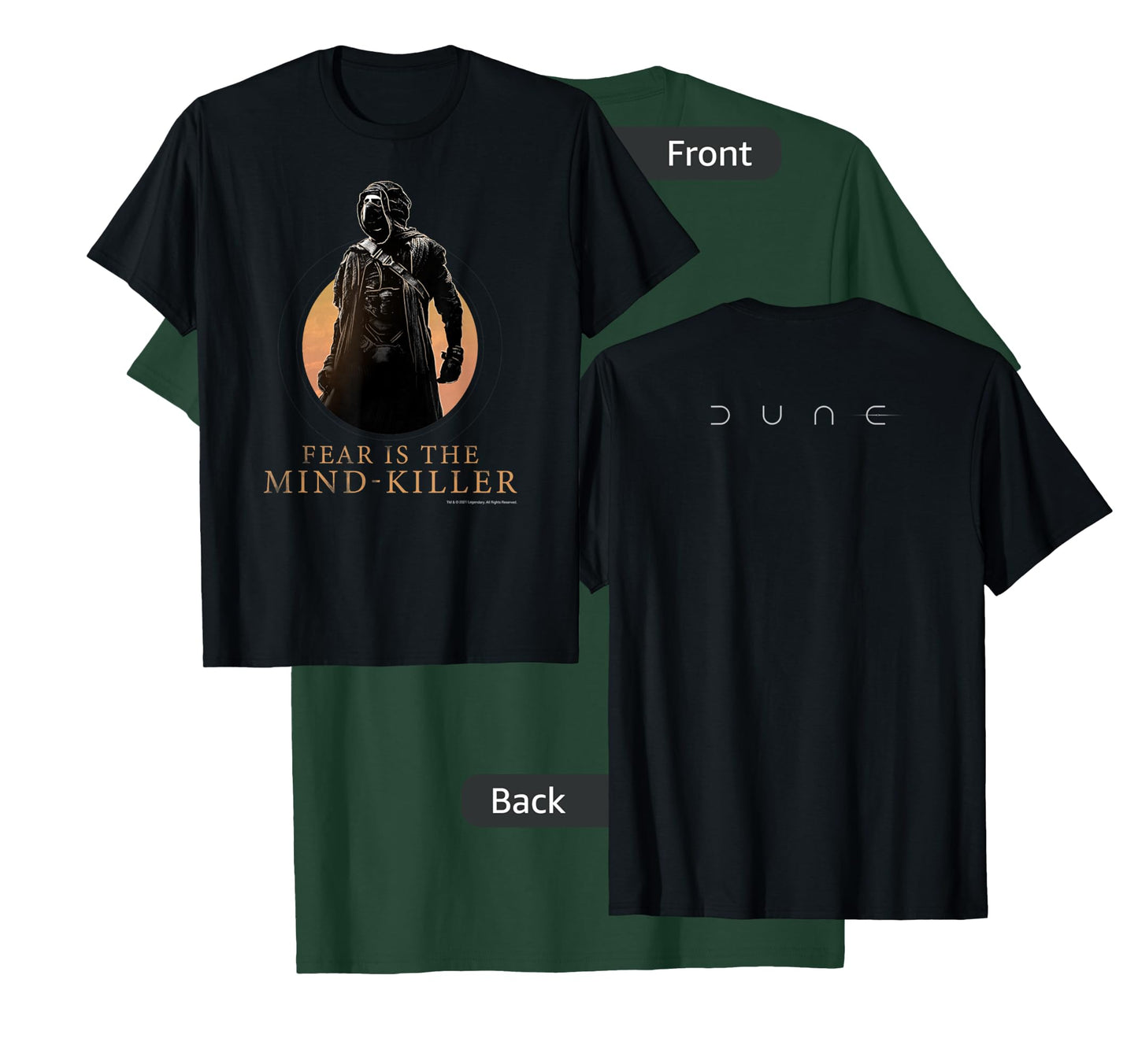 Dune (2021) - Fear is The Mind Killer - Paul Stillsuit T-Shirt