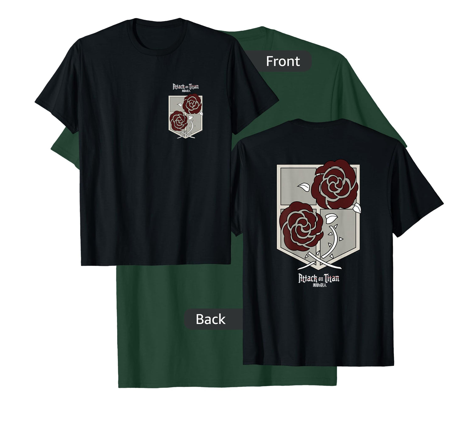Attack on Titan Garrison Station Corps Front and Back Anime T-Shirt