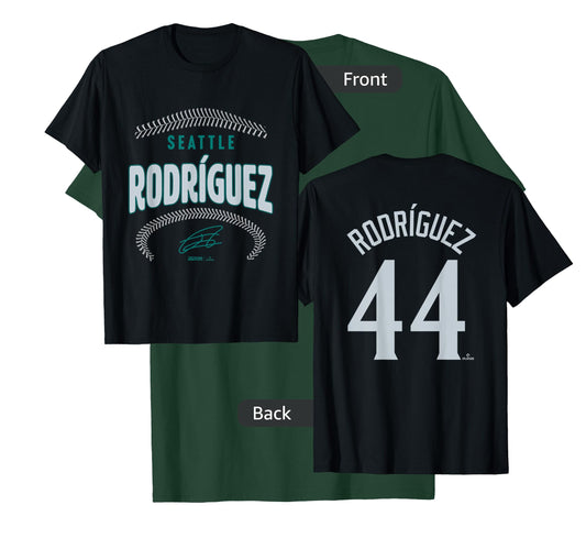 Julio Rodríguez Seattle Baseball Name & Number (Front&Back) T-Shirt