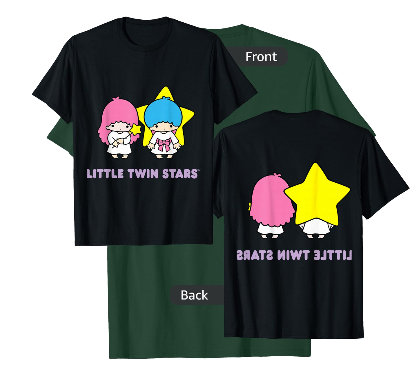LittleTwinStars Character Front and Back T-Shirt