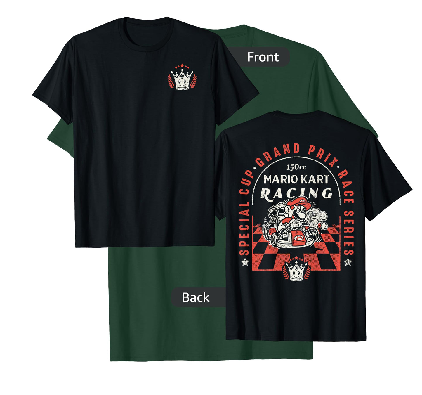 Mario Kart Victory Crown Front 150cc Racing Graphic T-Shirt T-Shirt