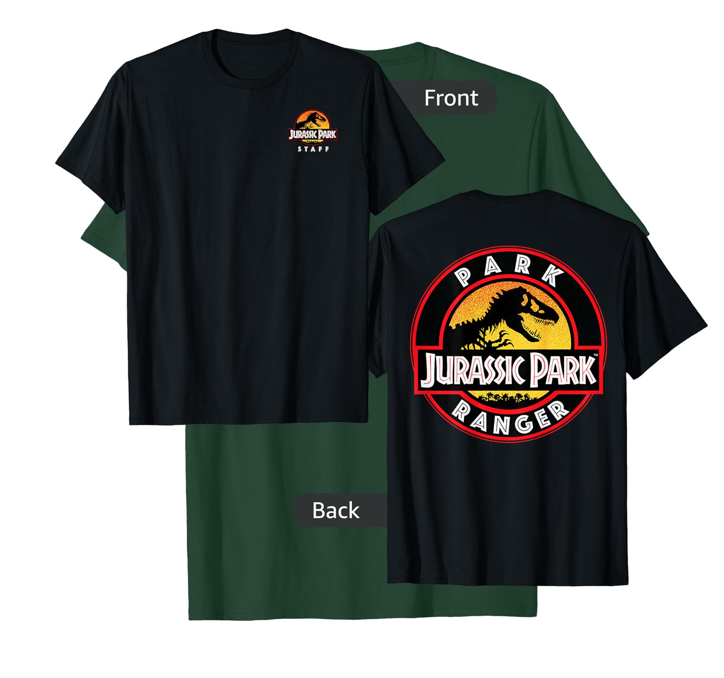 Jurassic Park Ranger Uniform Patch T-Shirt Small