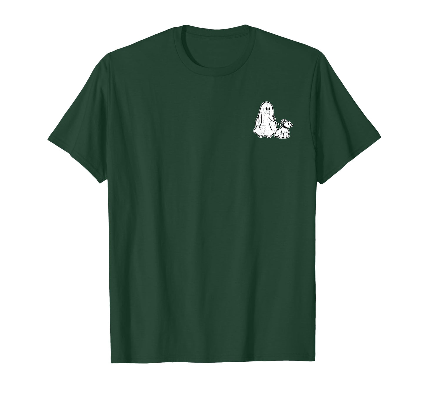 Ghost Holding Puppy Dog Halloween Costume Ghoul Dog Lover Men Women Kids T-Shirt