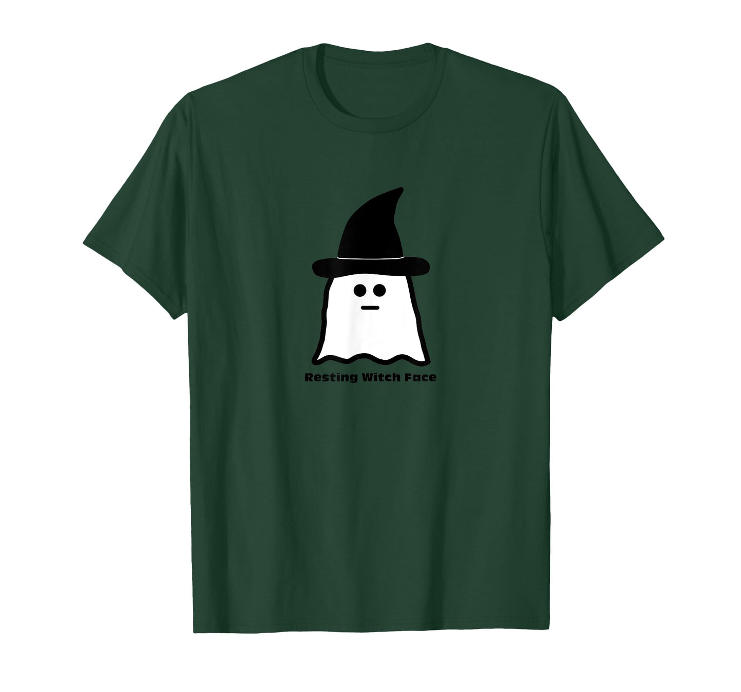 Resting Witch Face Funny Ghost Halloween T-Shirt