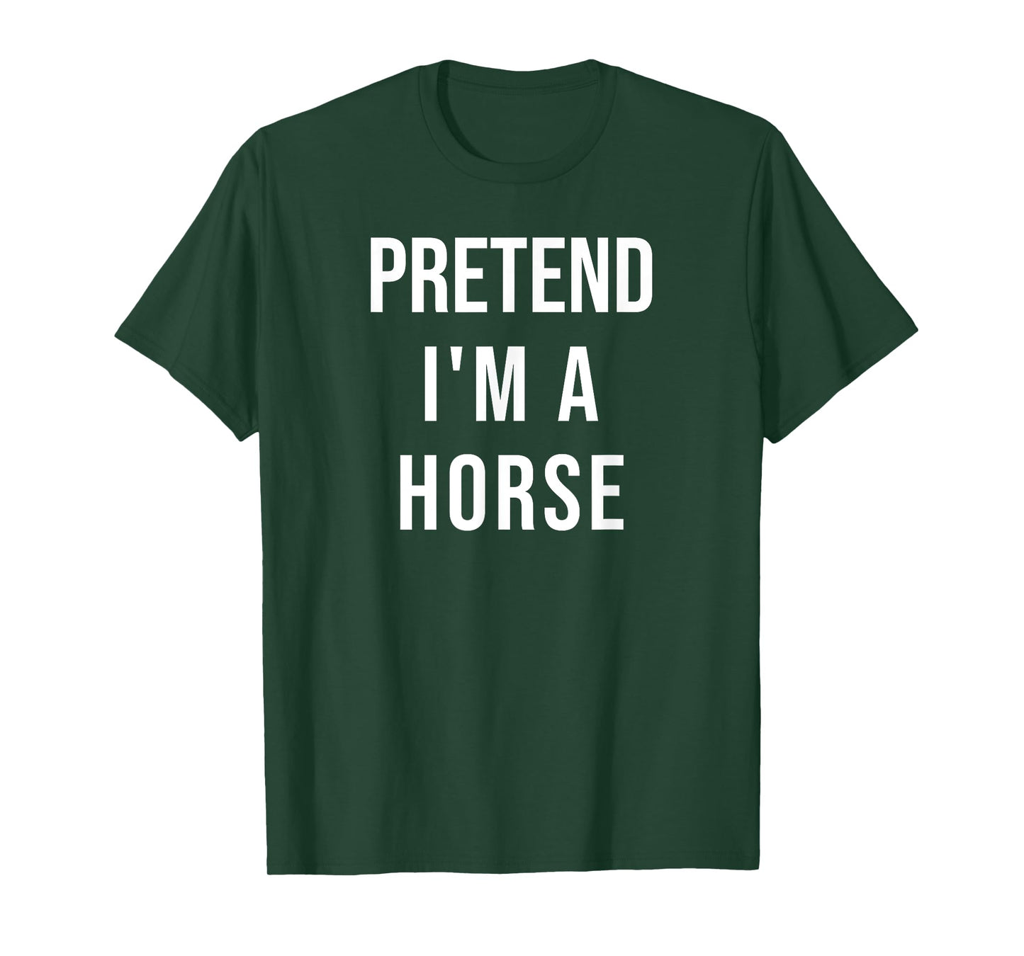 Lazy Halloween Pretend I'm A Horse Costume Funny Party T-Shirt