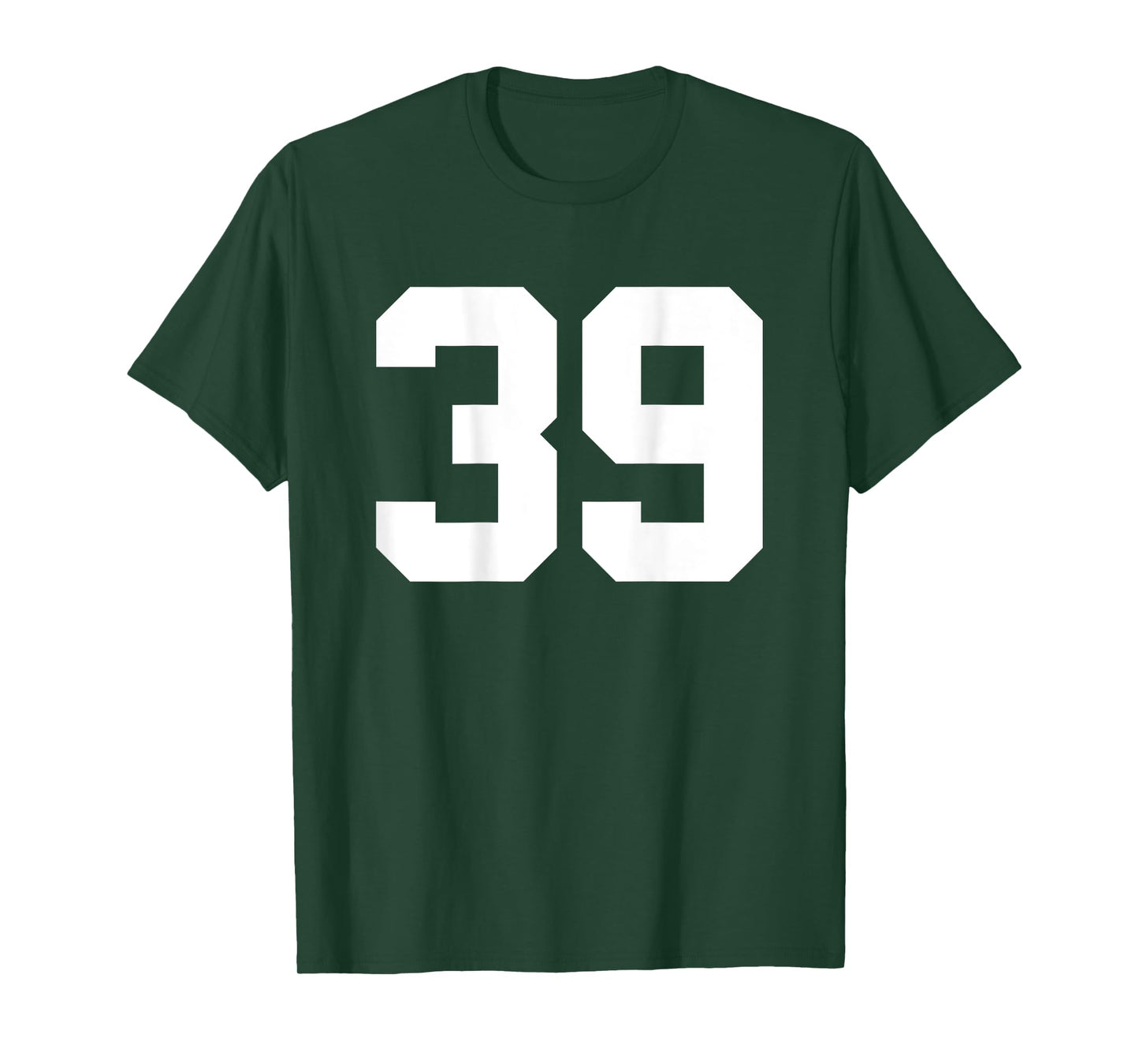 Number 39 (on Back) Sports Team Jersey Number T-Shirt