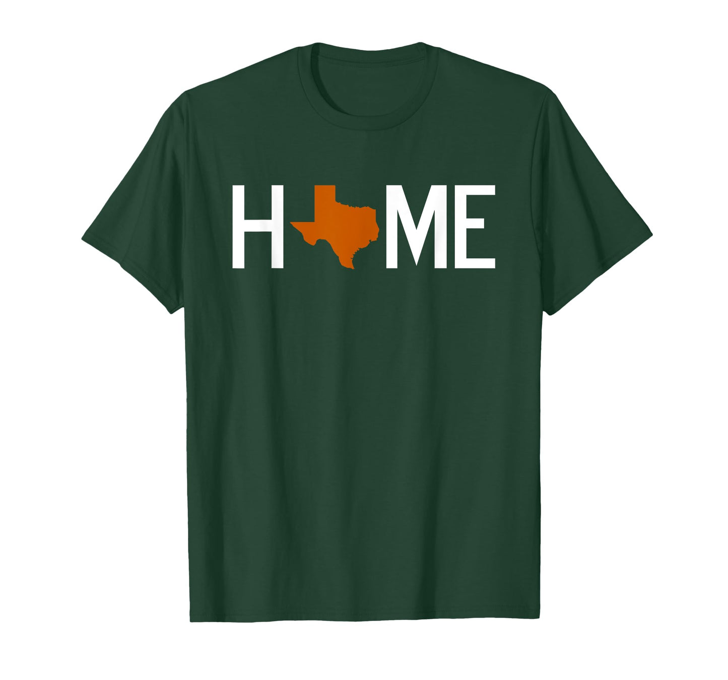 Texas Home Burnt Orange State Outline Texan Pride T-Shirt T-Shirt