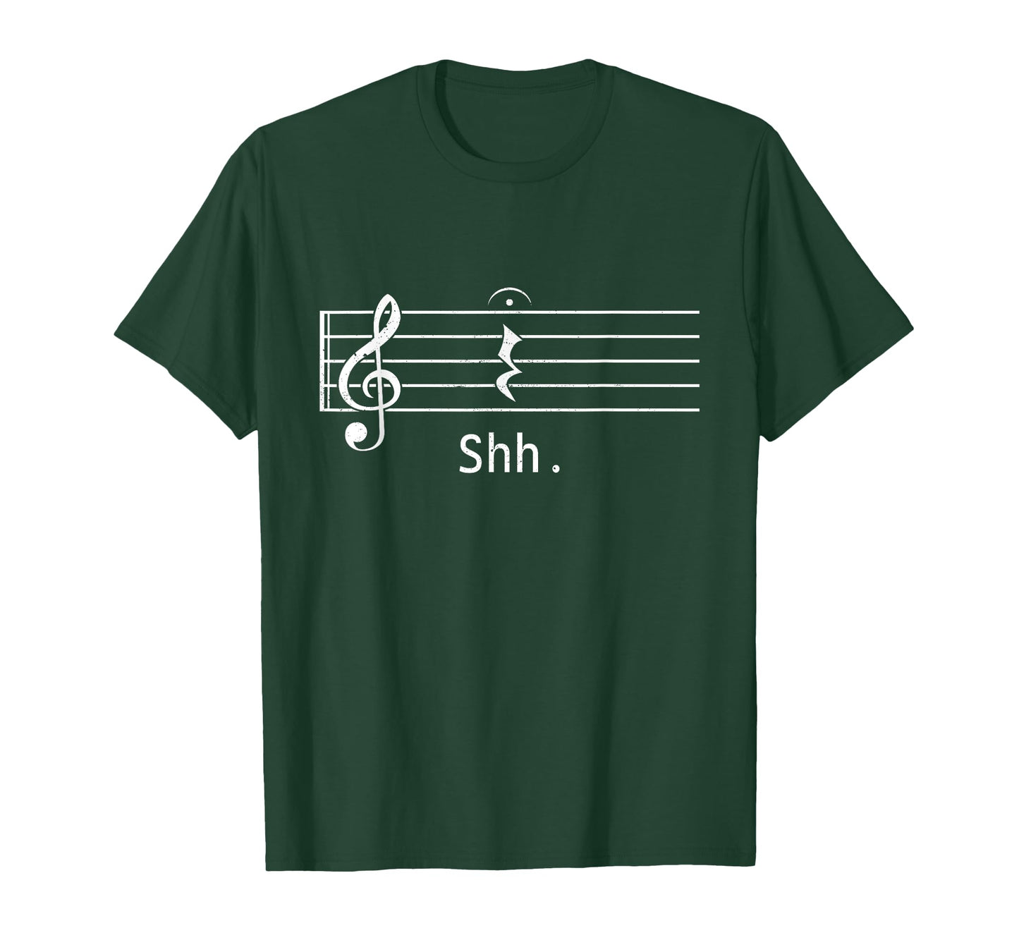 Music Lover Funny Musician Shh Quarter Rest And Fermata T-Shirt