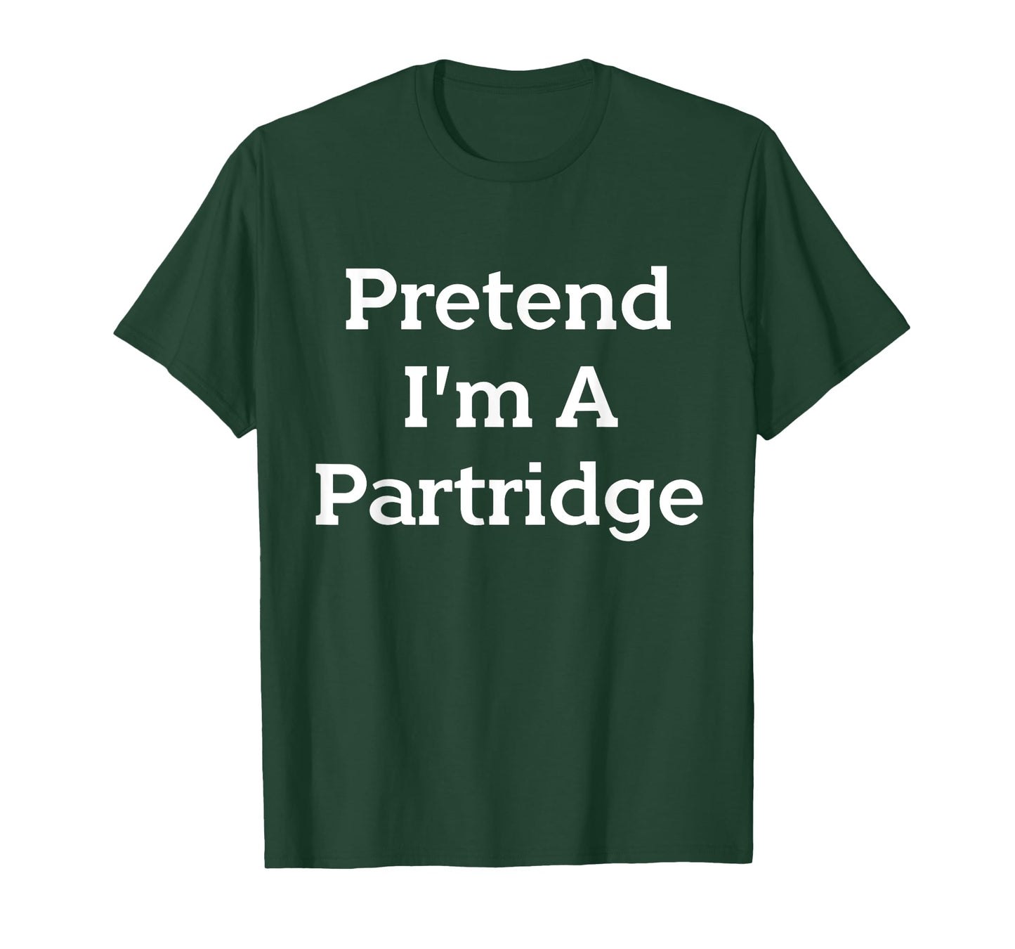 Lazy Costume Party Co. Pretend I'm A Partridge Costume Funny Bird Halloween Party T-Shirt - Black, Small