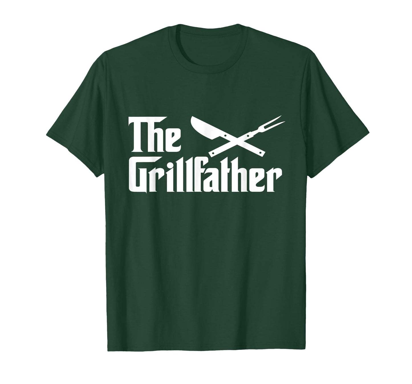 The Grillfather BBQ Grill & Smoker for Men Funny Cool BBQ T-Shirt