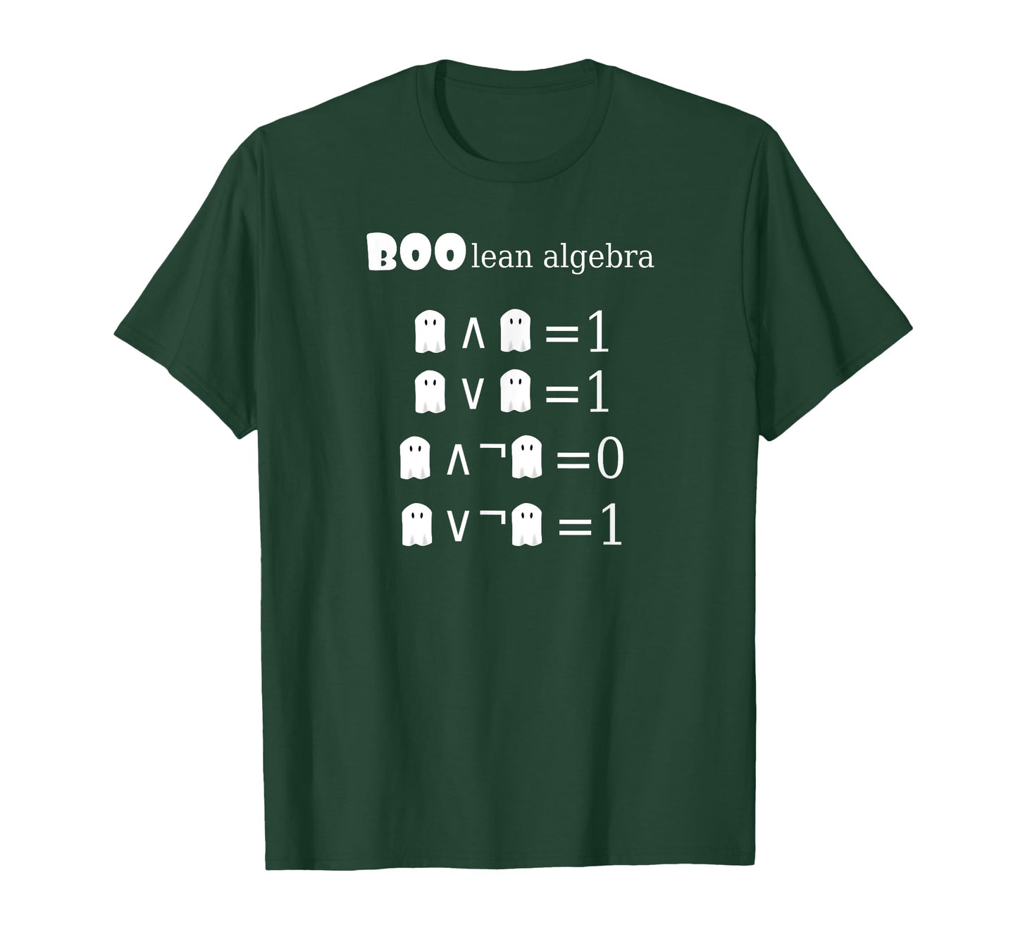 Boo-lean Algebra Halloween Math T-Shirt