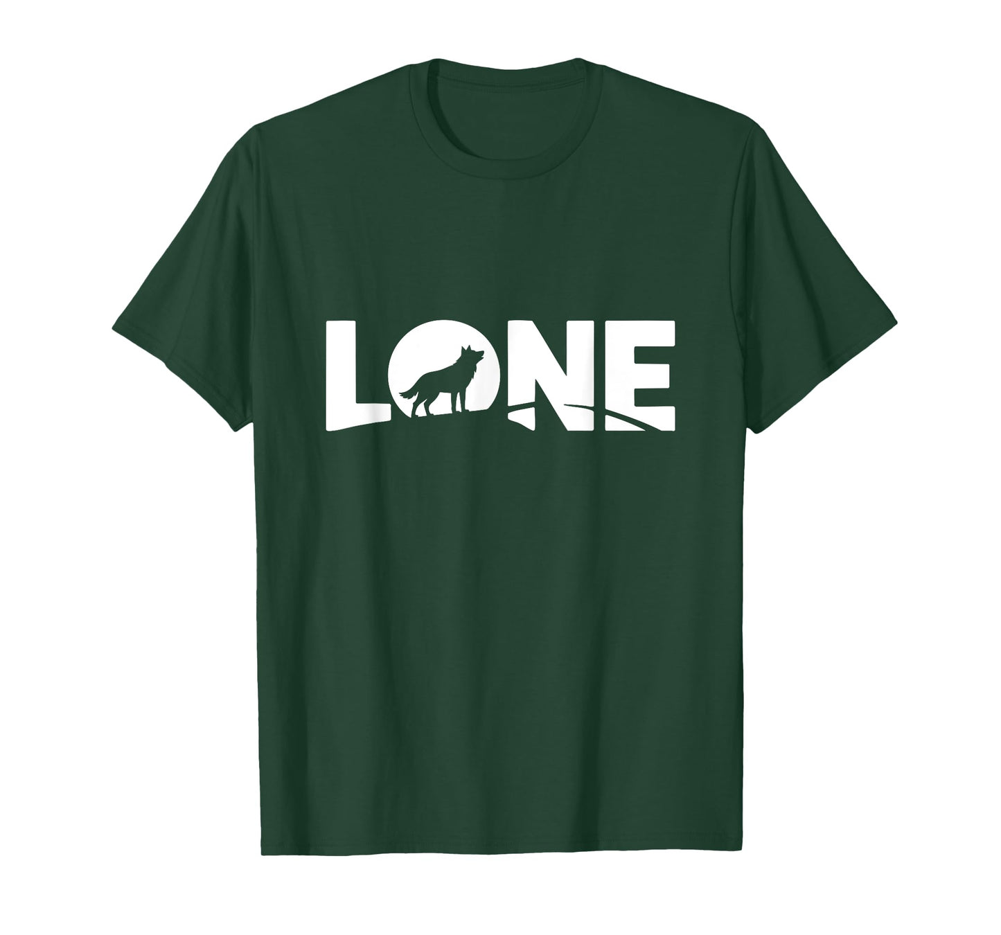 Lone Wolf Word Art Solo Grind Mindset - Alpha Wolf Howling T-Shirt