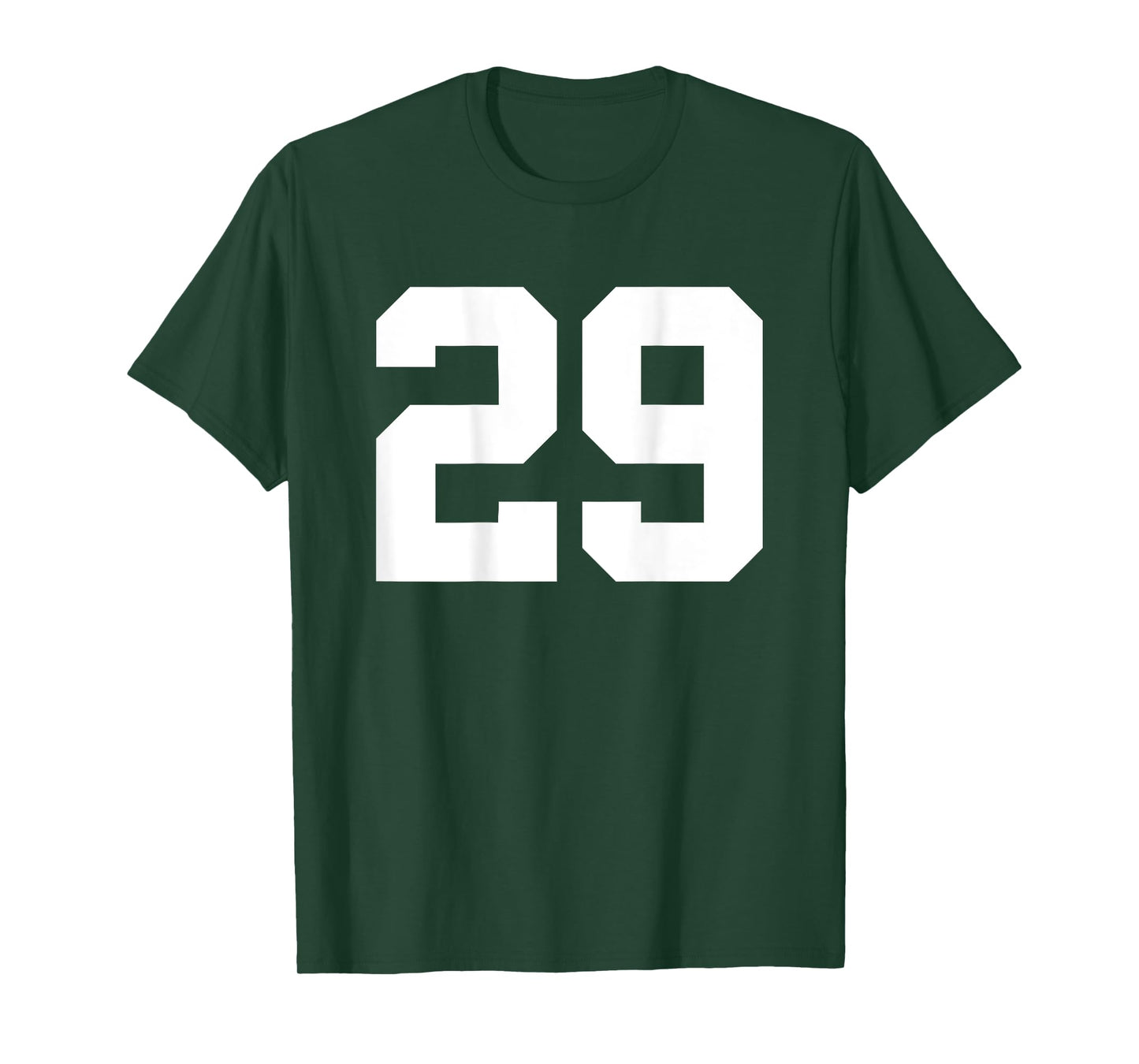 Number 29 (on Back) Sports Team Jersey Number T-Shirt