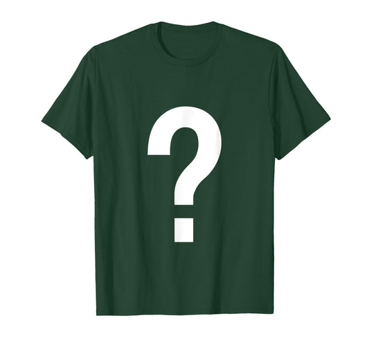 Question Mark T-Shirt Couple Guess Who Costume T-Shirt