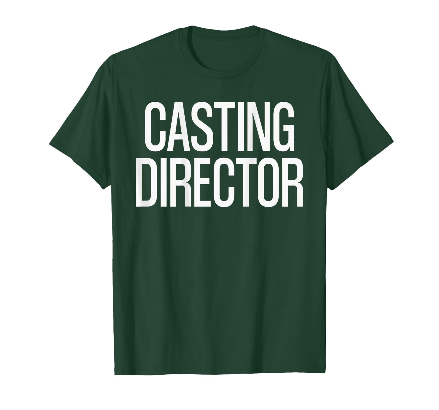 Bold Casting Director Text PRINT ON BACK | Film Crew T-Shirt