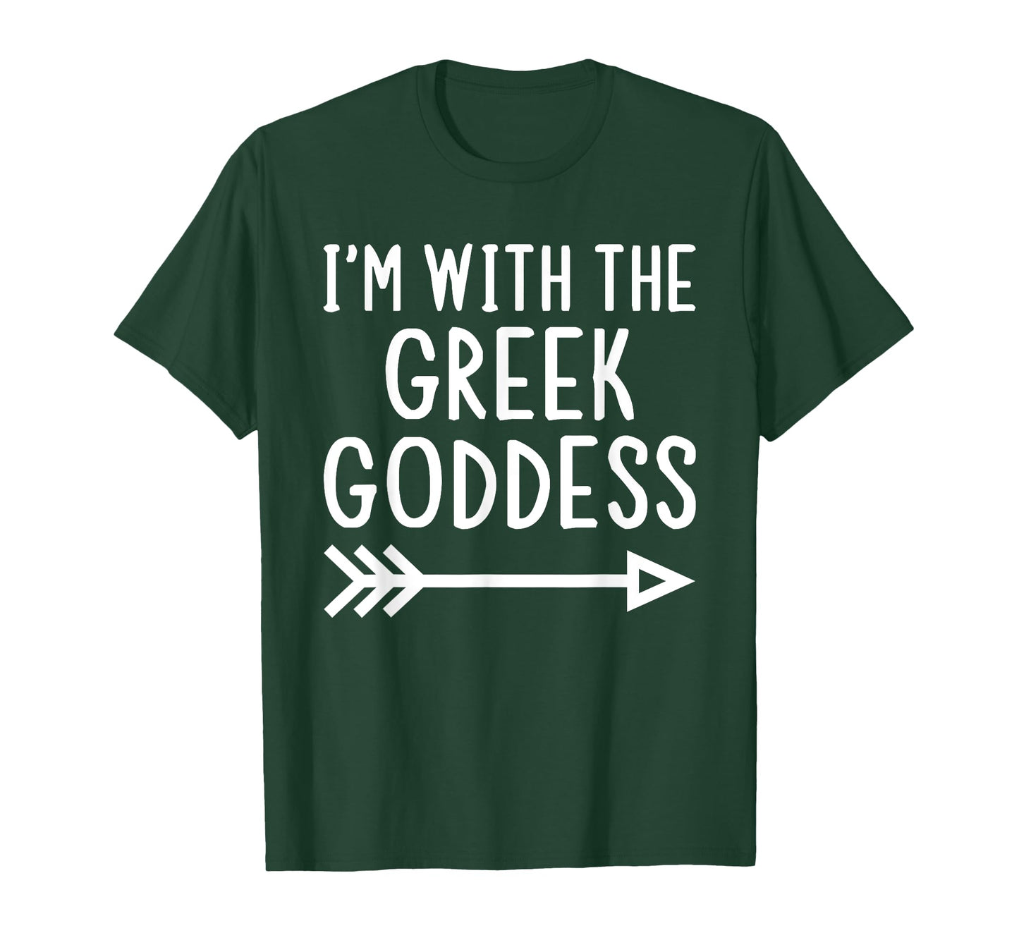 I'm With The Greek Goddess Funny Matching Halloween Costume T-Shirt