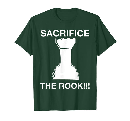 Funny Chess Player Chess Sacrifice the Rook Meme Online Game T-Shirt