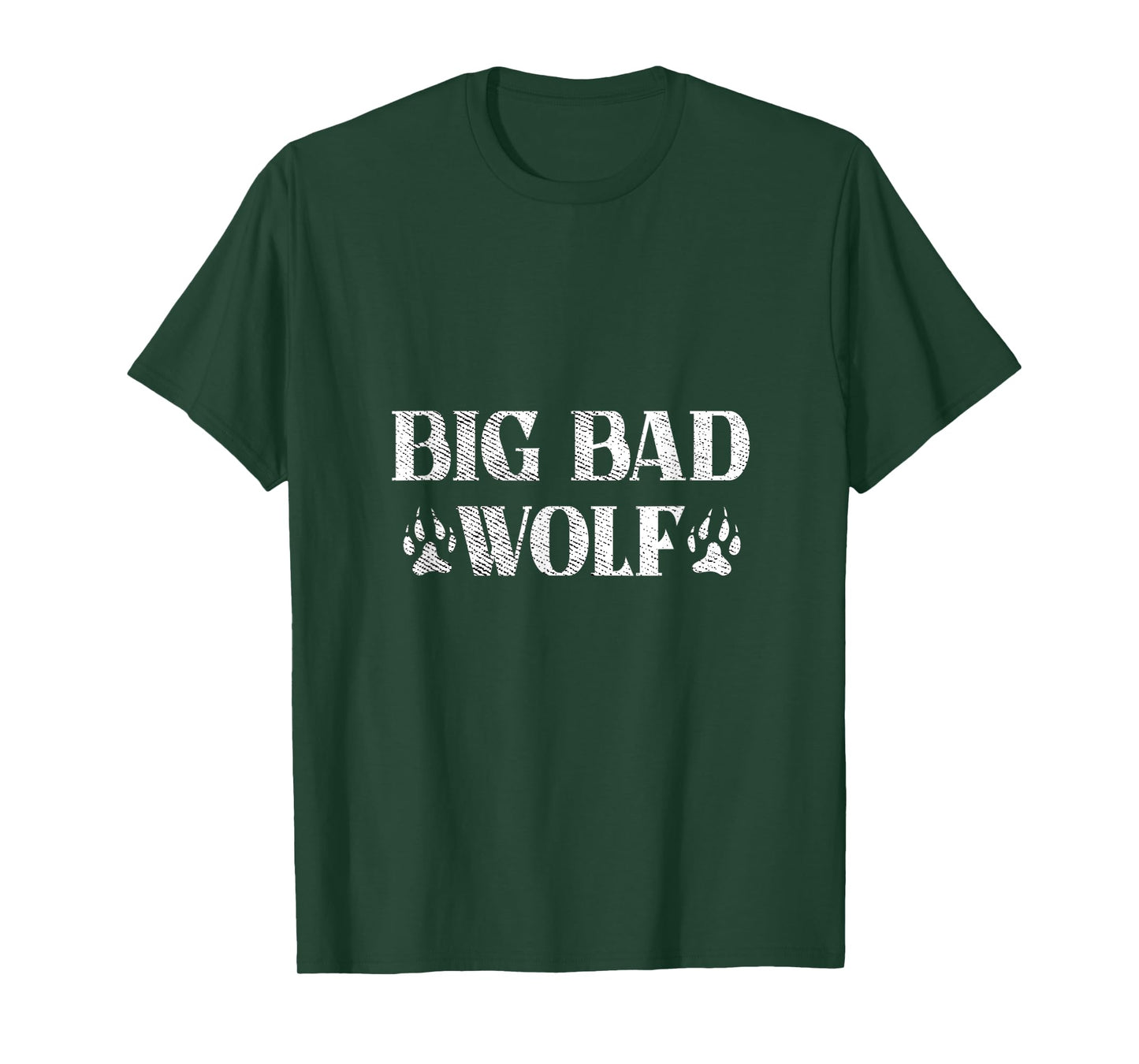 BIG and bad Wolf Paw Print Funny T-Shirt