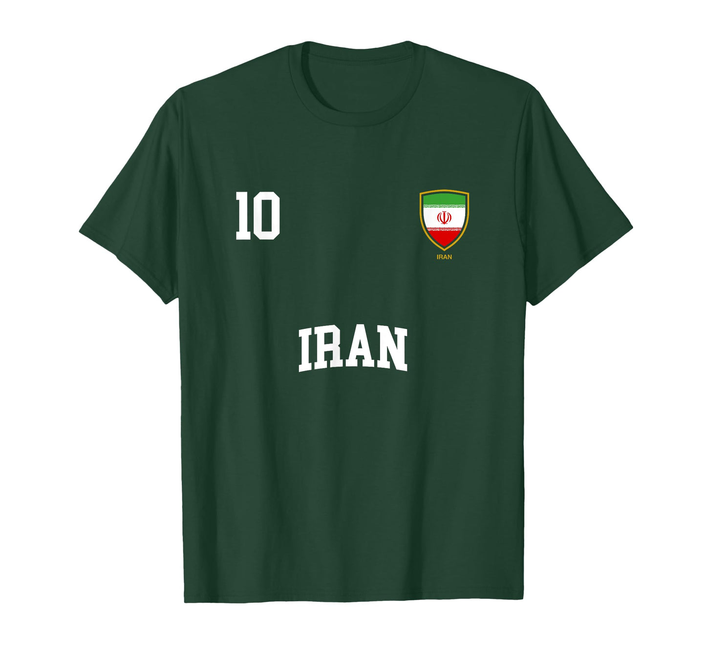 Iran T-Shirt 10 Iranian Flag Soccer Team Football Shirt