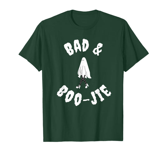 Bad & Boo-jie - Chic Halloween Sassy Lady Ghost T-Shirt