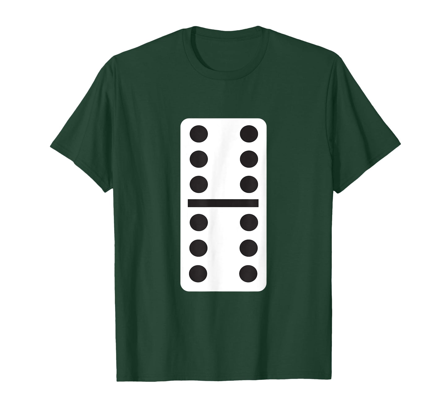 Double Six Dominoes Halloween Costume 6 Domino Game T-Shirt