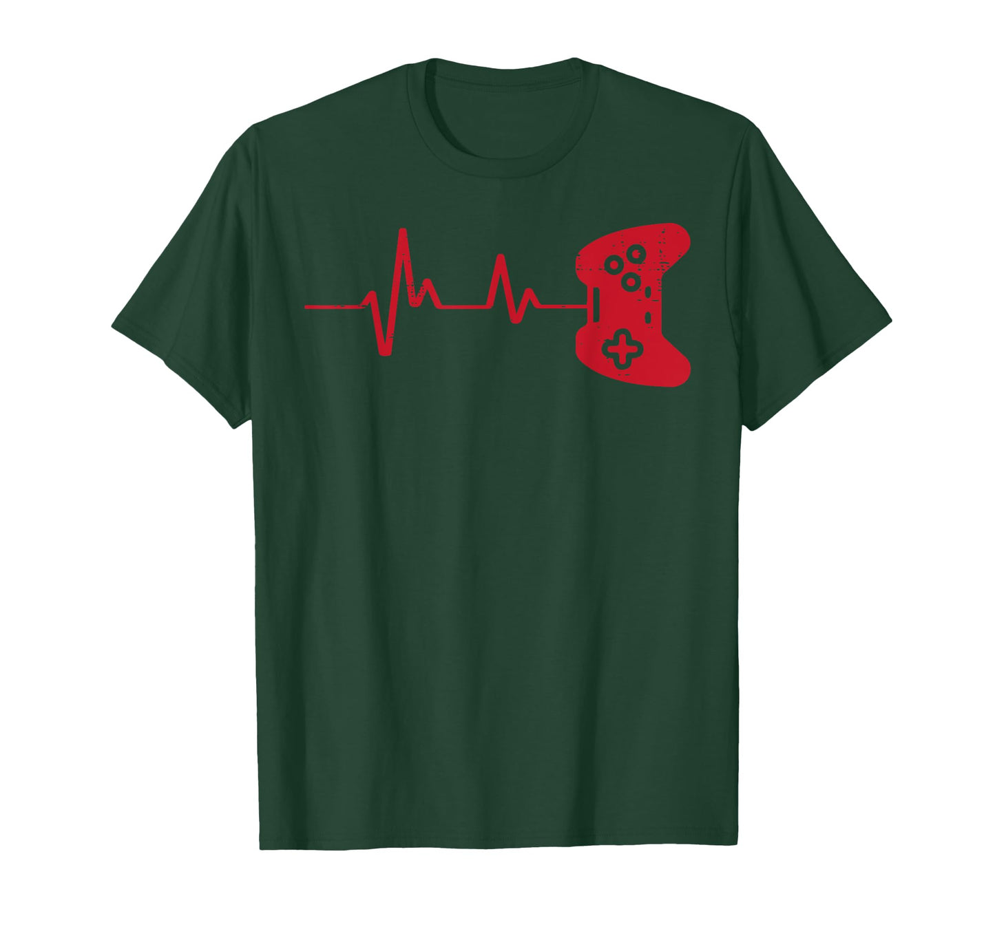 Gamer Heartbeat Game Controller Gaming Boys Kids Men Youth T-Shirt