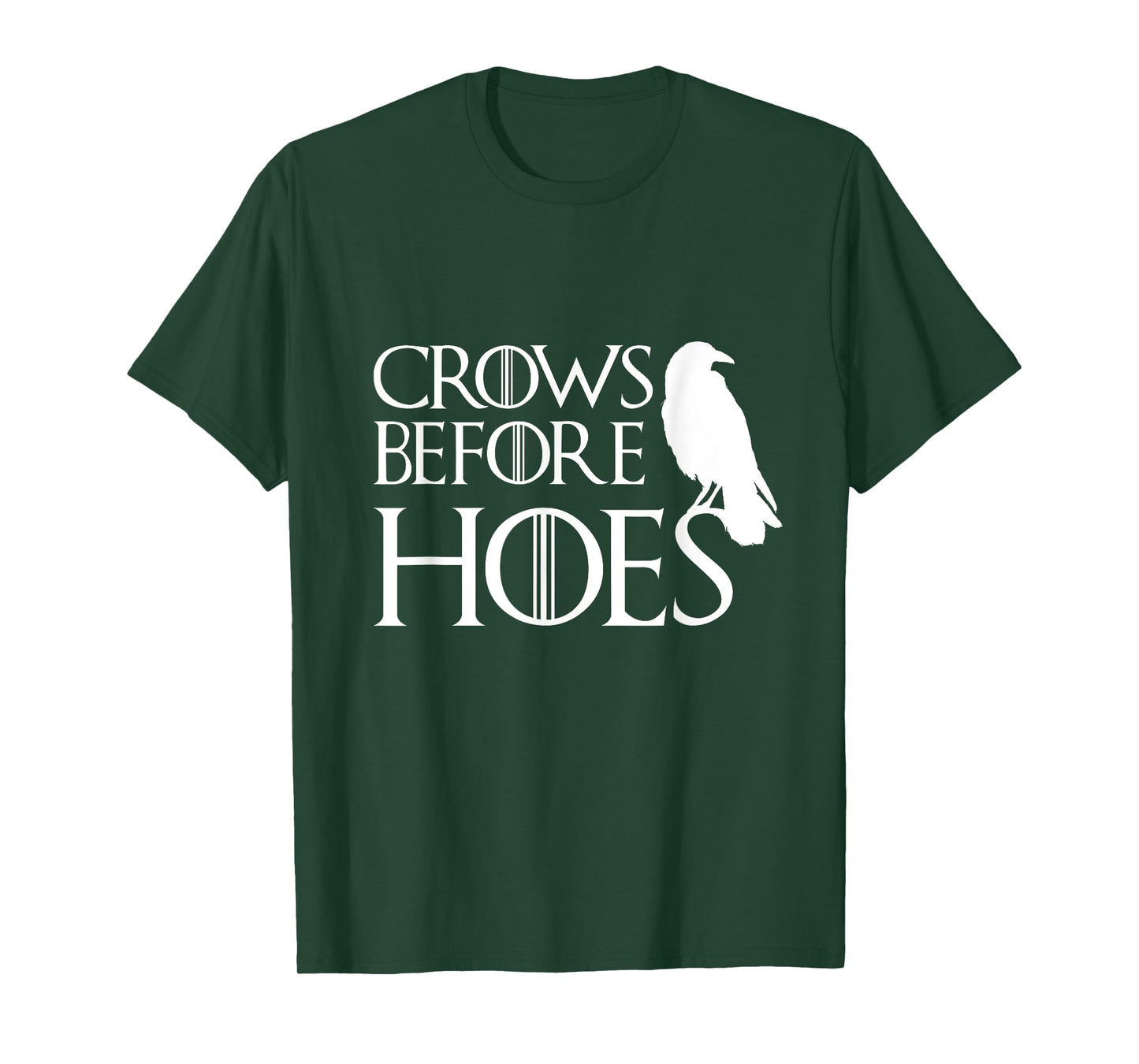 Men Women Crows Before Hoes Funny T Shirt Vintage Gift T-Shirt