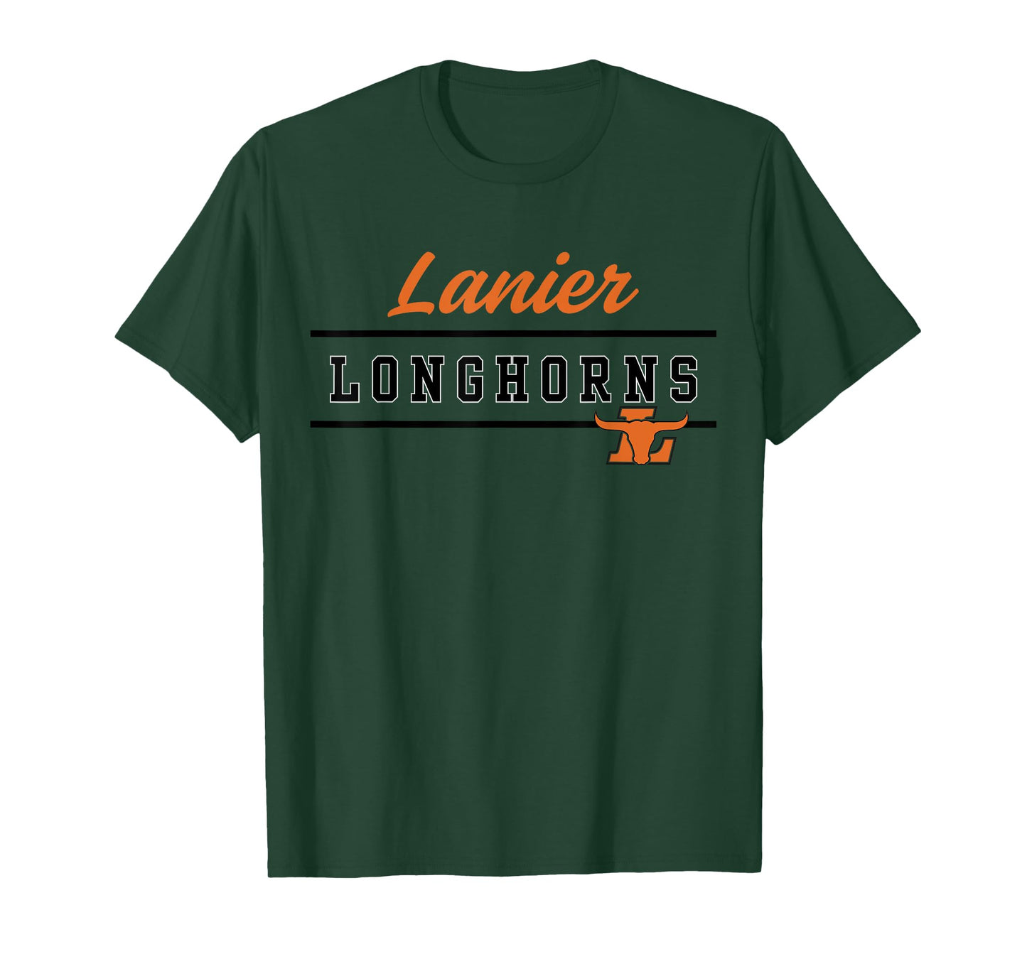 Lanier High School Longhorns Lined Up T-Shirt