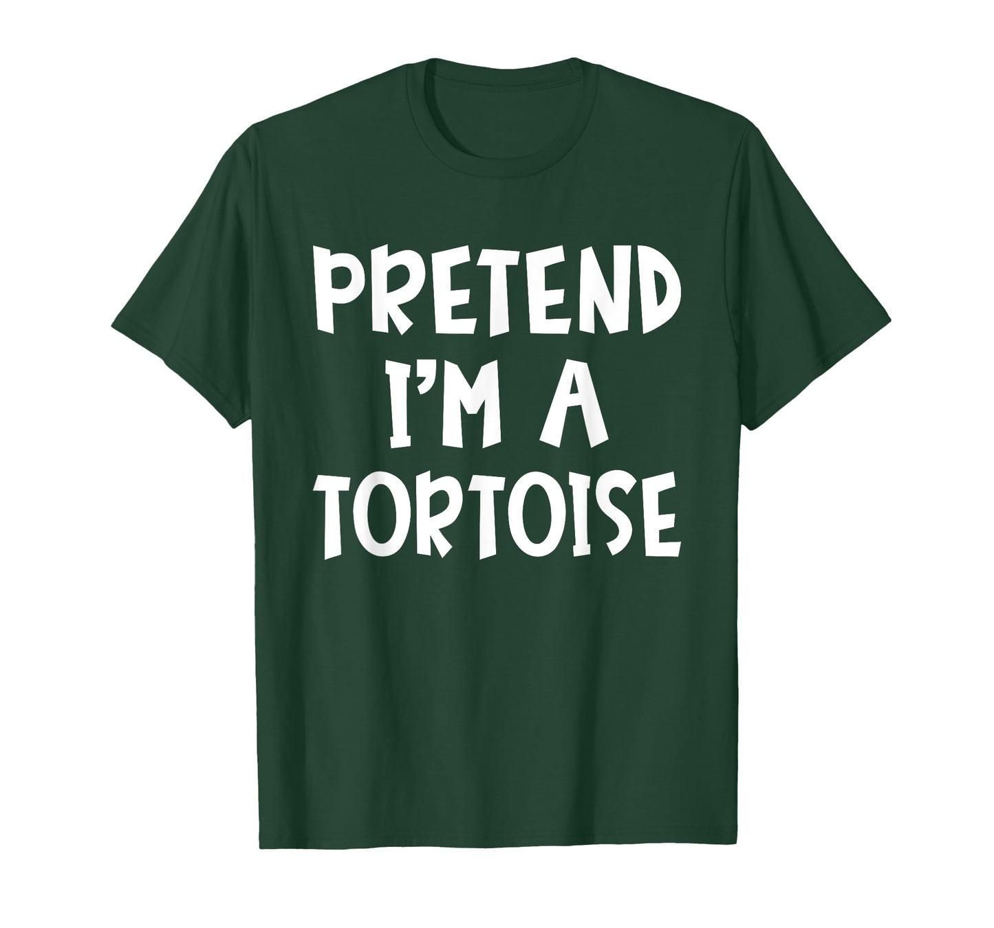 Pretend I'm A Tortoise Matching Costume Lazy Easy Halloween T-Shirt