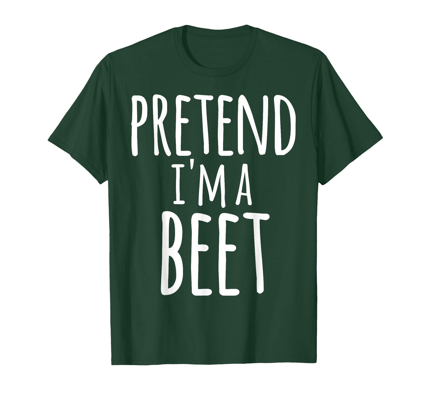 Funny Lazy Halloween T-Shirt PRETEND I'M A BEET Costume T-Shirt