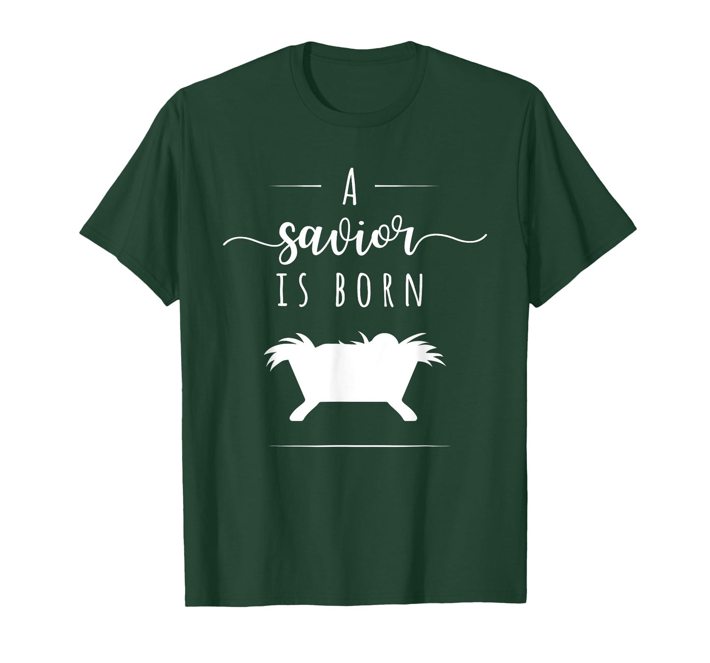 A Savior is Born Christian Jesus Nativity Christmas T Shirt