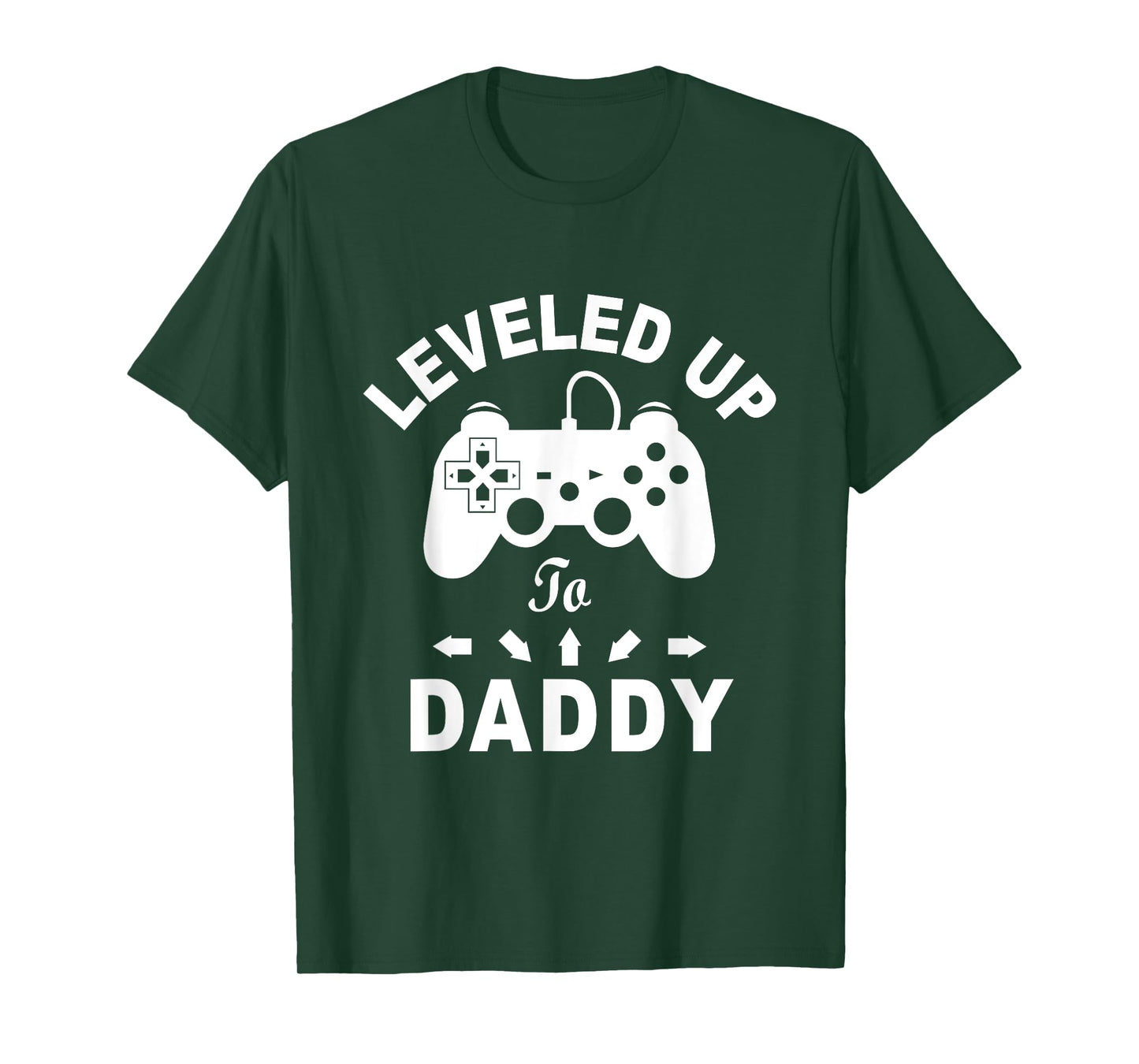 A And E Creative Men's Black Gamer Leveled Up To Daddy Video Game Dad T-Shirt