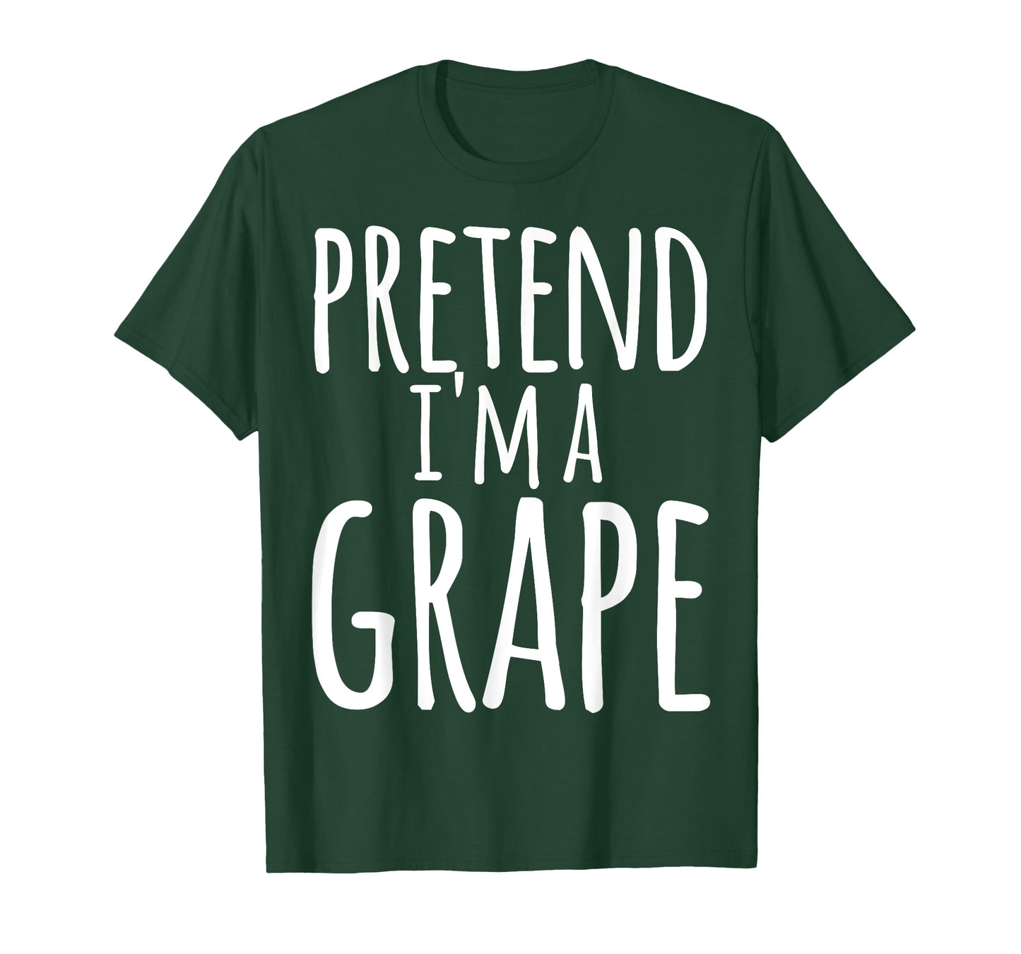 Funny Lazy Halloween PRETEND I'M A GRAPE Costume T-Shirt