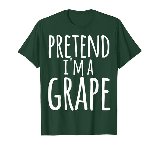 Funny Lazy Halloween PRETEND I'M A GRAPE Costume T-Shirt