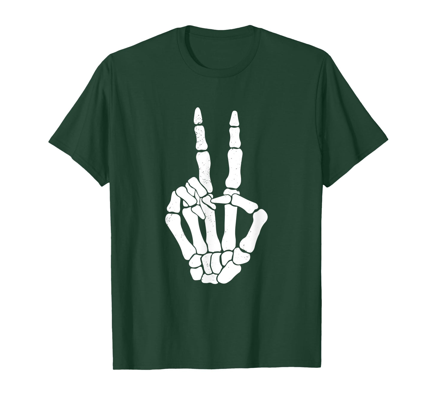 Skeleton Peace Sign Skeleton Halloween Creatures Love T-Shirt