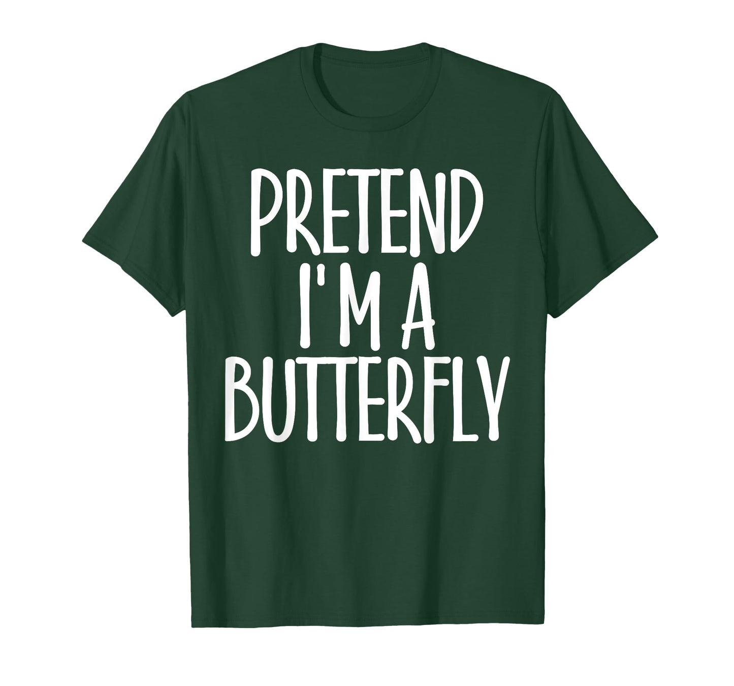 Easy Pretend I'm Butterfly Costume Gift Fun Lazy Halloween T-Shirt