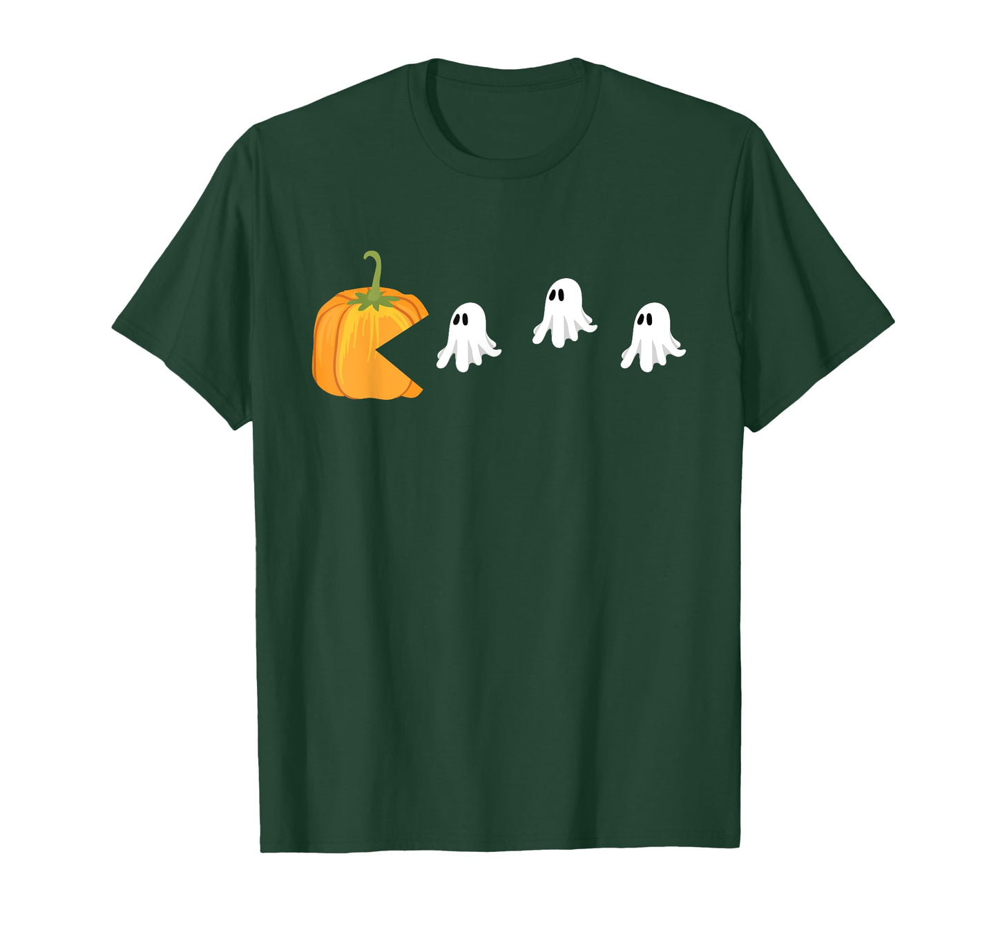 Pumpkin Eat Ghost Video Game Funny Gaming Halloween Gifts T-Shirt