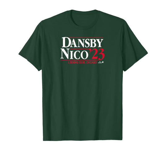 Dansby Swanson and Nico Hoerner - Chicago Baseball T-Shirt