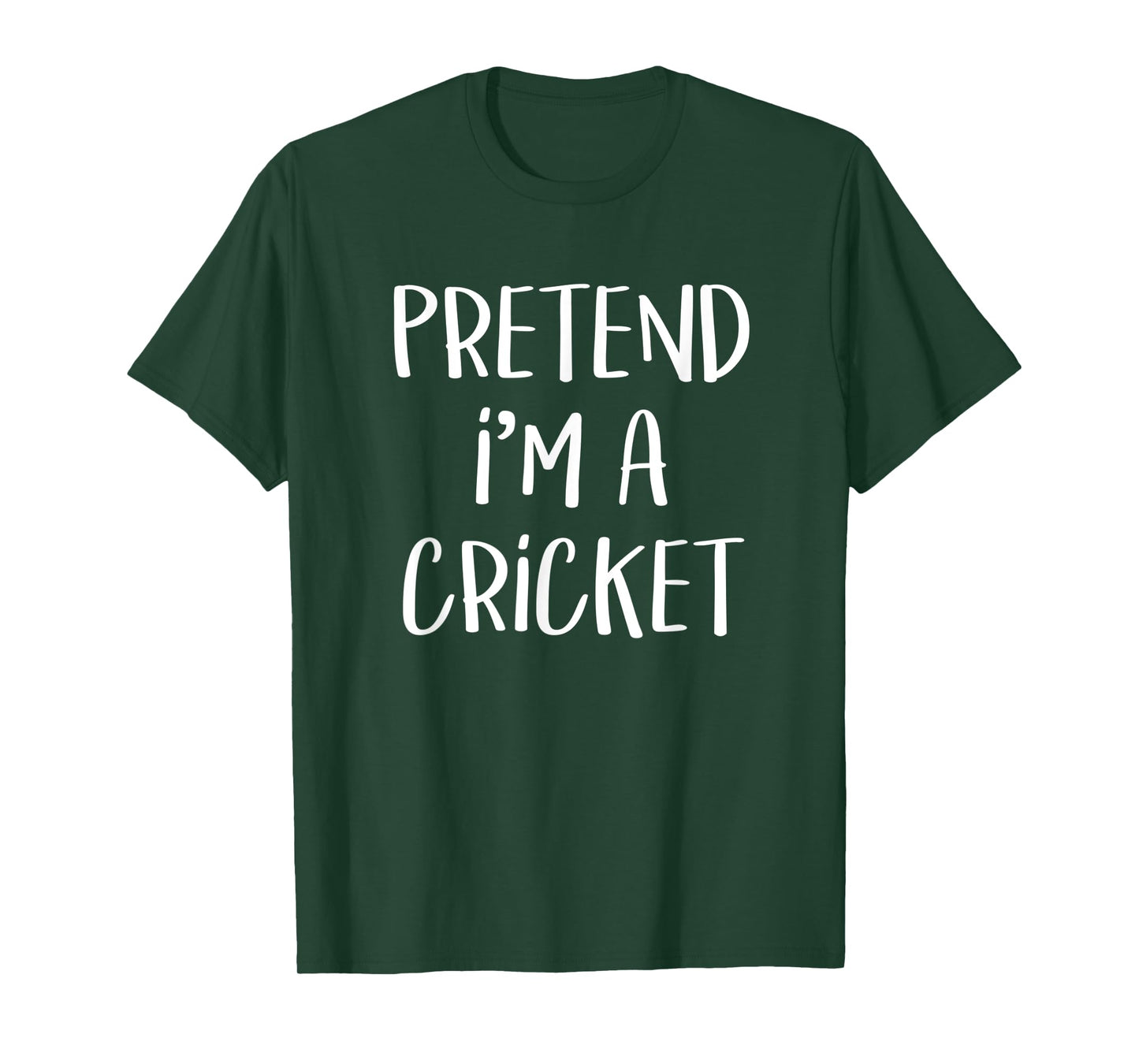 Pretend I'm A Cricket Costume Funny Insect Halloween Party T-Shirt