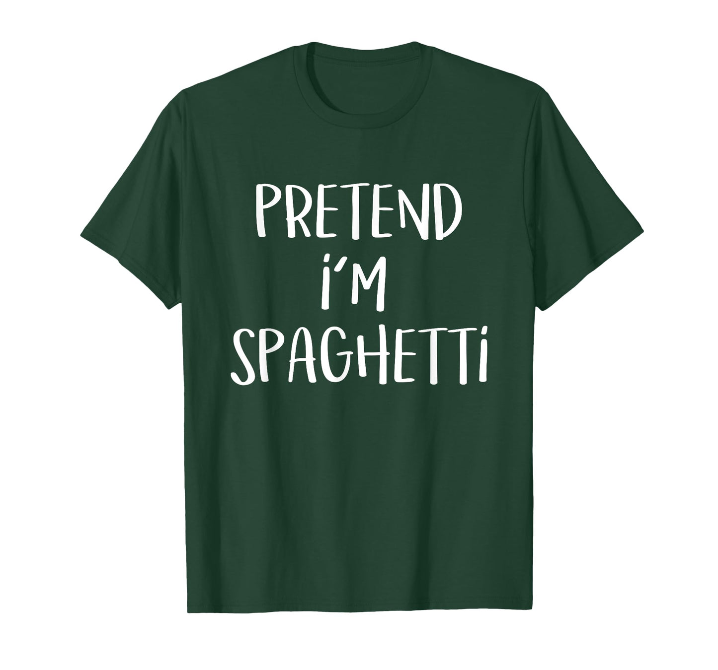 Pretend I'm Spaghetti Pasta Costume Funny Halloween Party T-Shirt